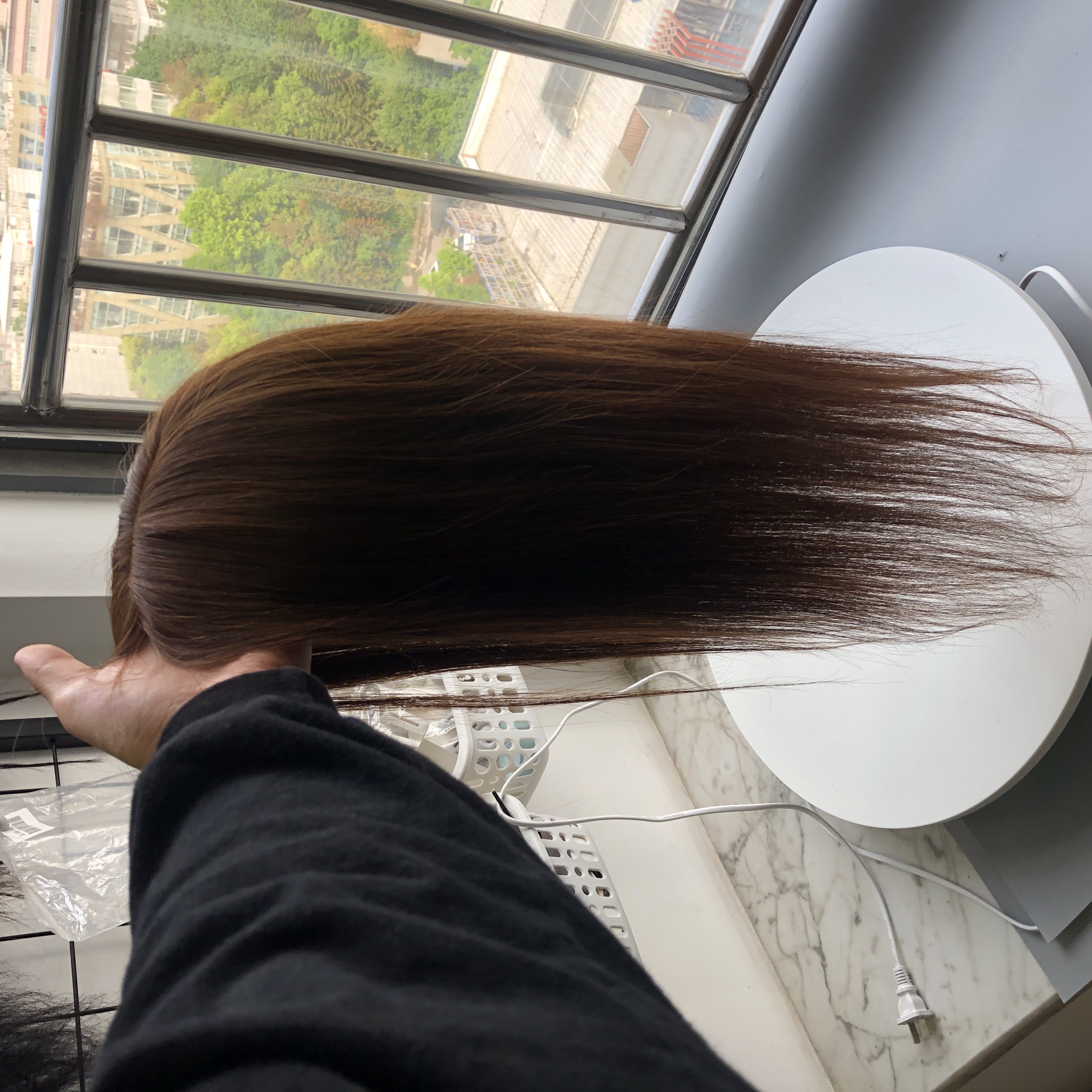LONGFOR Silk Wefted Topper Clip Hair Toupee Human Hair For Women Hair Extensions