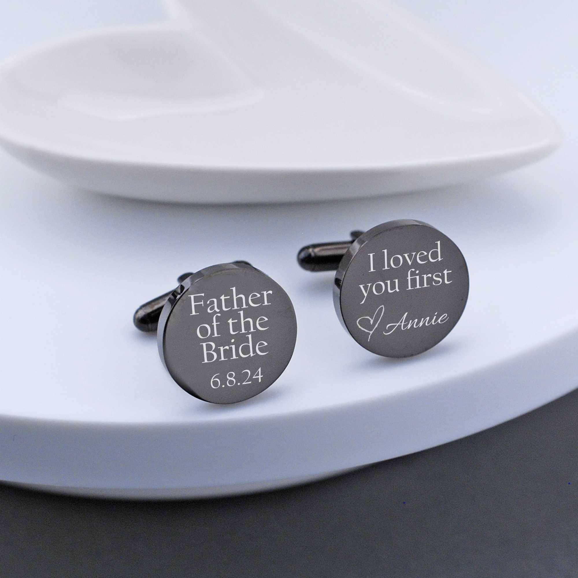 Personalized Blank Cuff Links Custom Stainless Steel Classic Tuxedo Shirt Cufflinks for Men Anniversary Gift