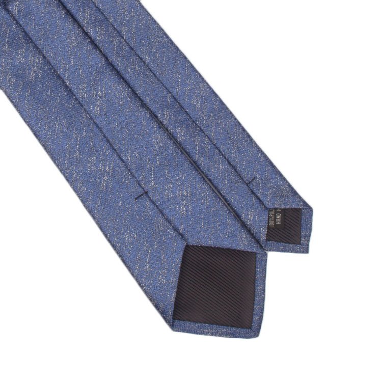 Luxury Brand Private Label Tie Manufacturers Men'S Blue Necktie Pattern Silk Woven Ties