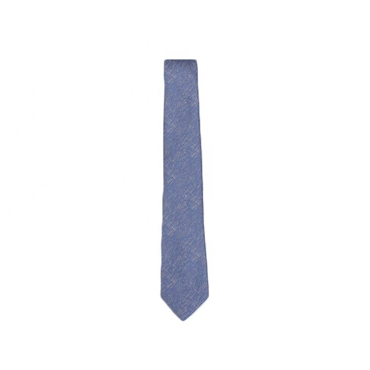 Luxury Brand Private Label Tie Manufacturers Men'S Blue Necktie Pattern Silk Woven Ties