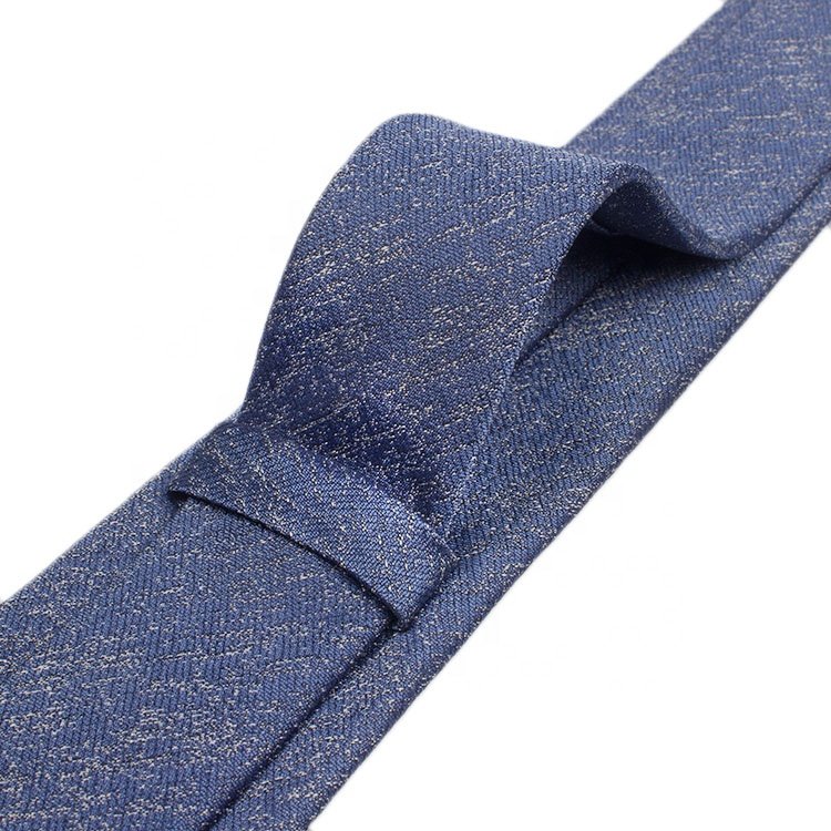 Luxury Brand Private Label Tie Manufacturers Men'S Blue Necktie Pattern Silk Woven Ties