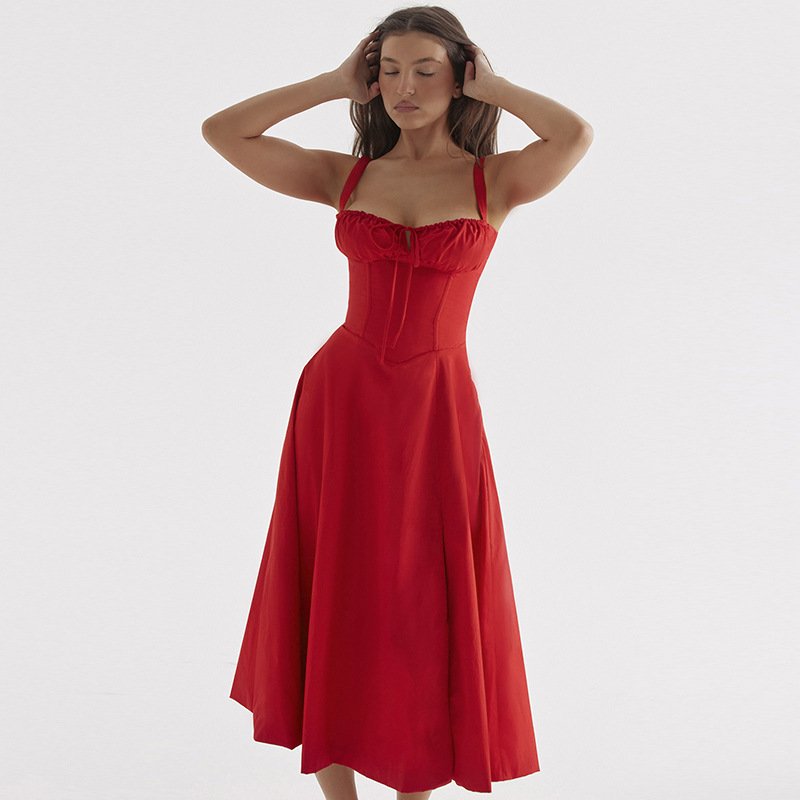 Spaghetti Straps Backless Bodycon Maxi Dress Ladies Club Party Adjustable Dress Vintage Party Sexy Dress Bandage Women 2590