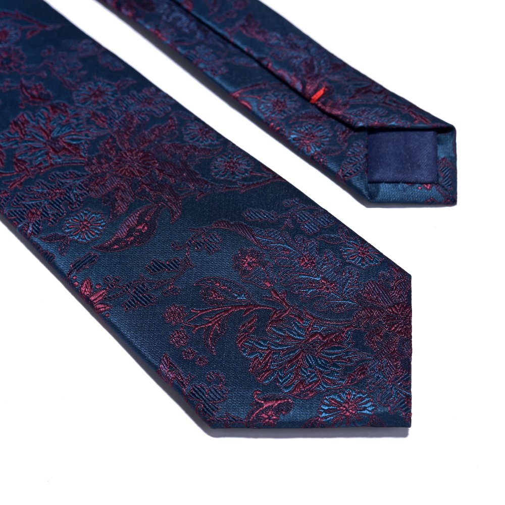 YiLi Custom Men's 1200s Microfiber Designer Neckwear Necktie Classic Type Jacquard Polyester Suit Floral Neck ties