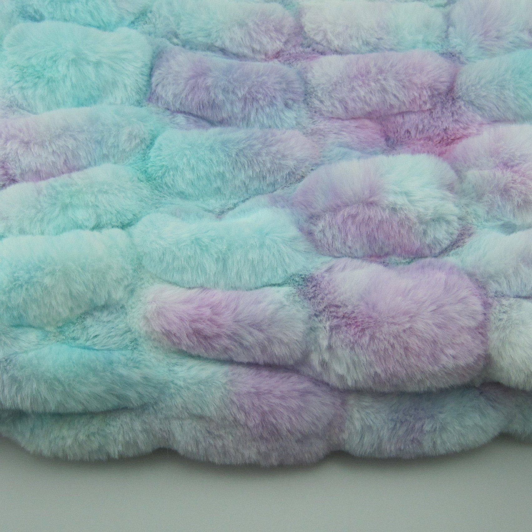 tie-dyed silky elastic rabbit faux fur minky fabric Cuddle Skin Shannon fabrics for blanket/ Home textile