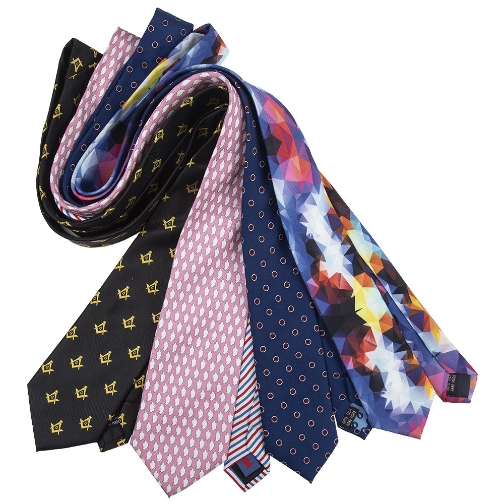 Custom Made by Necktie Manufacturer Polyester Woven Tie with Silk Print Ties Customizable Product Category corbatas