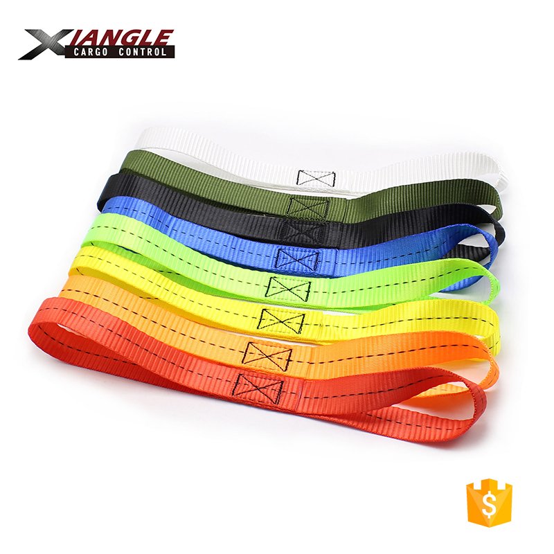 2.5cm width Colourful polyester webbing straps soft loop tie down strap Multifunction soft straps