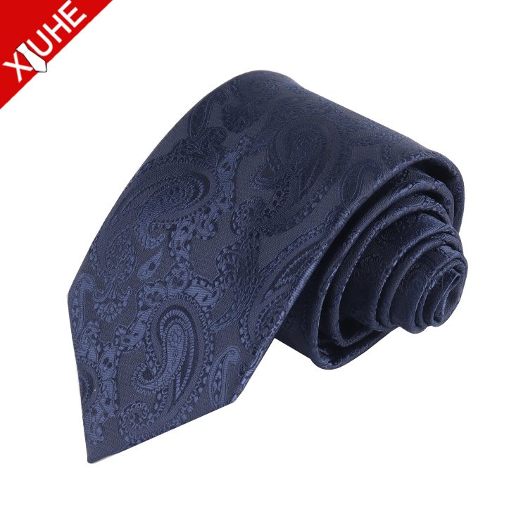 High Quality Jacquard Luxury Ties for Men Italian Floral Silk Paisley Neckties Custom Woven Mens Polyester Ties