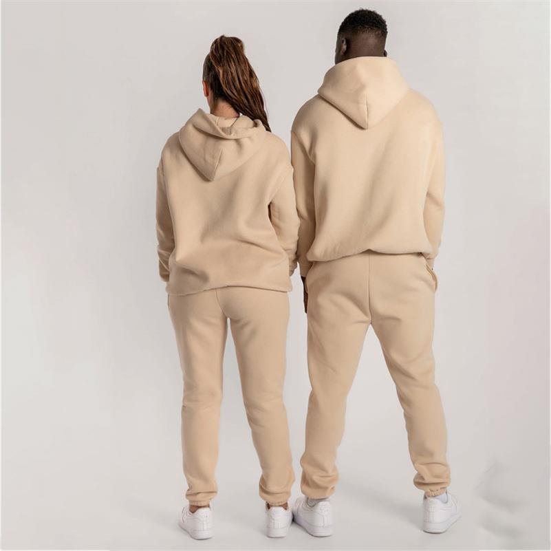 luxury man sweatsuit jogger set,sports wear mens plain tracksuits set custom sweatpants and hoodie set men