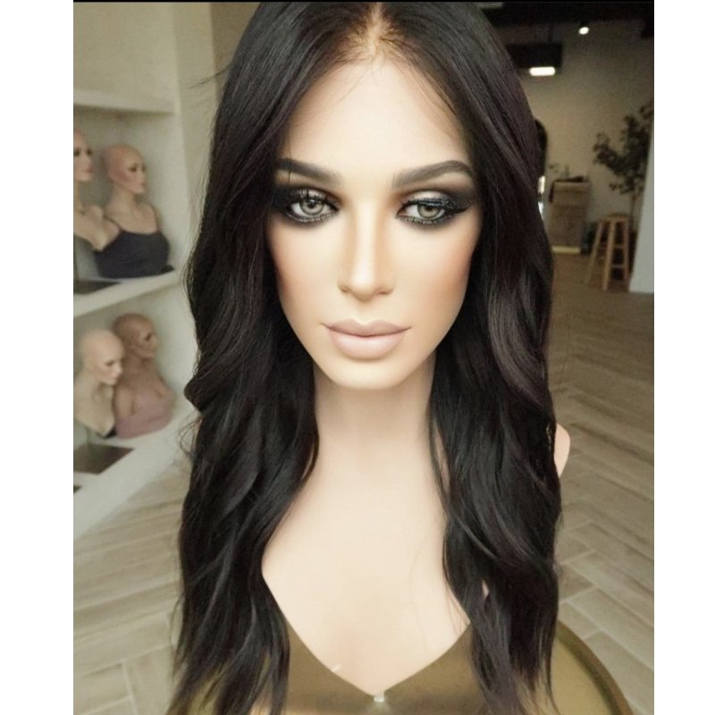 100% human hair natural black color 10inch-24inch full End Full Coverage 7*9 6*8 Silk Top Women toupee Silk Base toppers