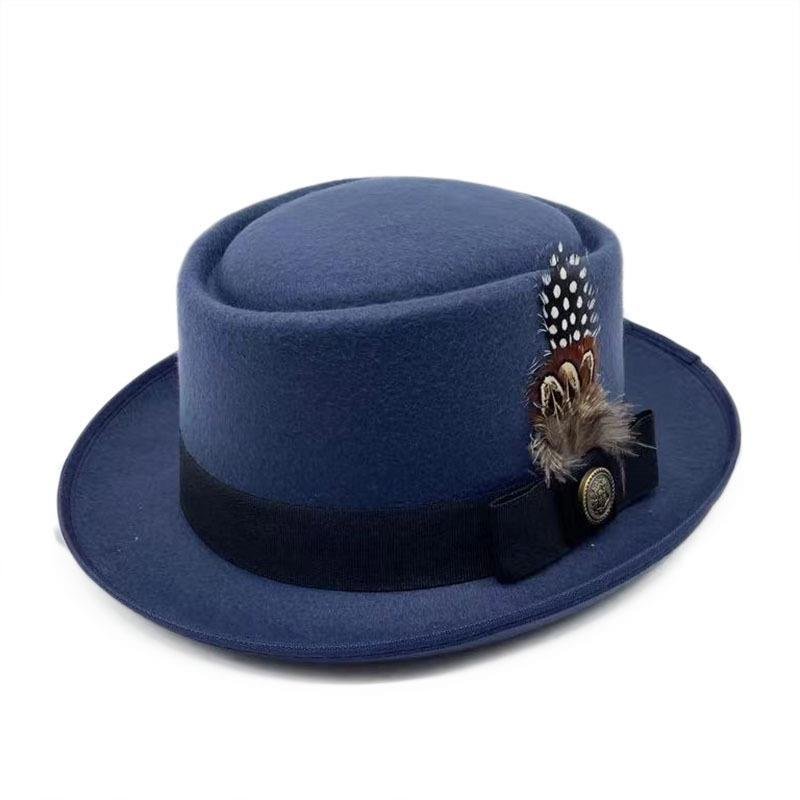 Attention to Detail Blank Leather Flat Top Tie-Dye Leather Emboss Bucket Hat Sun Hat Nfl Bucket Hats