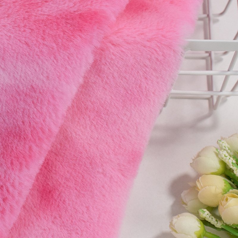 Tie dye plush toy fabric Plush Fabric wholesale printing artificial rabbit fur winter/toys/clothing