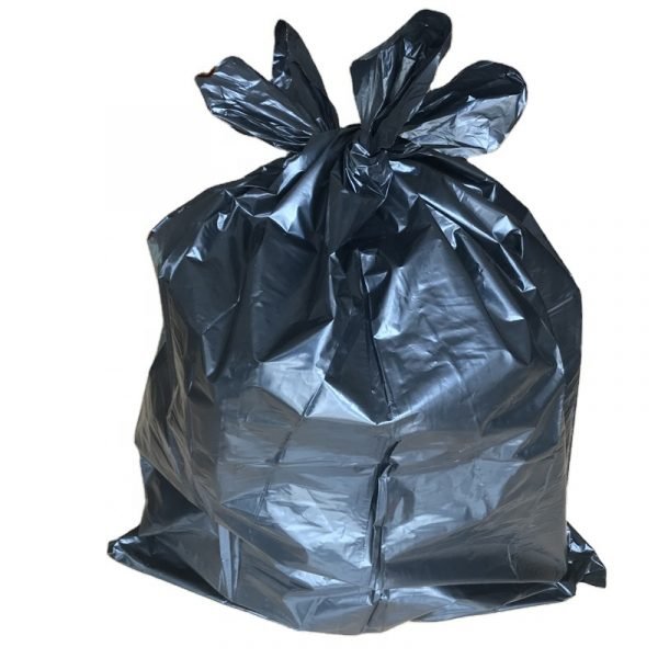 Custom Plastic Pe 55-60 Gallon Contractor Rubbish Trash Bags Cross Tie 3.0 Mil, Large Black Cross Tie Heavy Duty Garbage Bags