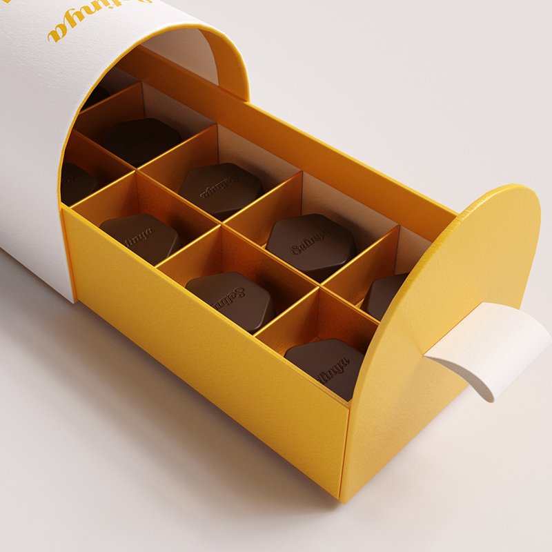 Custom Cardboard Drawer Sliding Gift Bow Tie Kraft Paper Packaging Box
