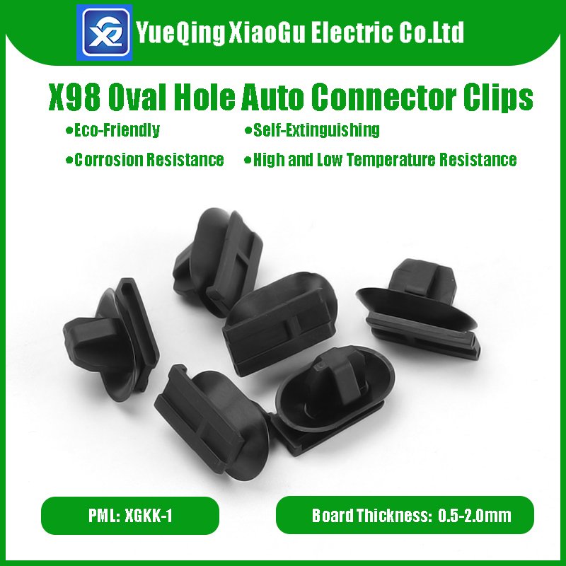 Ready to Ship XGKK-1 High Quality Self-locking Plastic Nylon Zip Tie X98 Oval Hole Automotive Connector Clips
