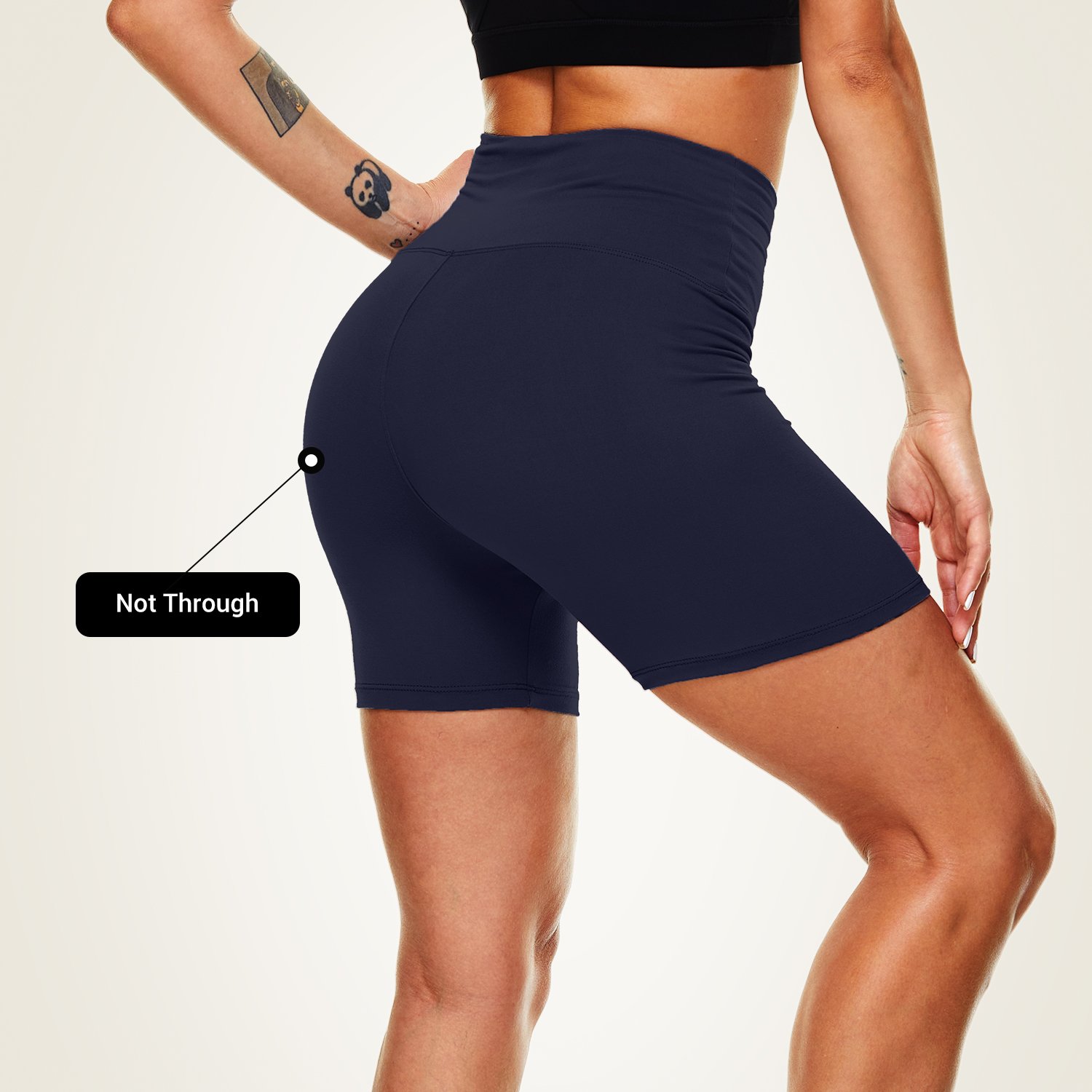 Custom Logo Biker Shorts for Women High Waisted Yoga Workout Athletic Sports Shorts