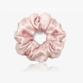 Women girls chouchou oversized designer wholesale hair ties satin real silk hair scrunchies accessories