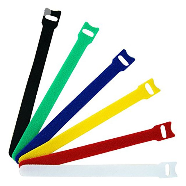 Custom Printed Reusable Eco Friendly Manufacture Flexible Heavy Duty Hook And Loop Cable Ties