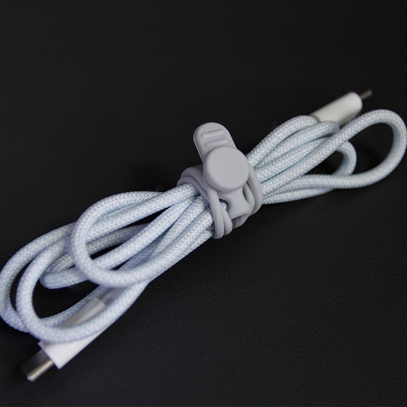 Silicone Cable Ties Reusable Management Organizer Multipurpose Elastic Cord Organizer for Bundling Fastening Cable Cords Wires