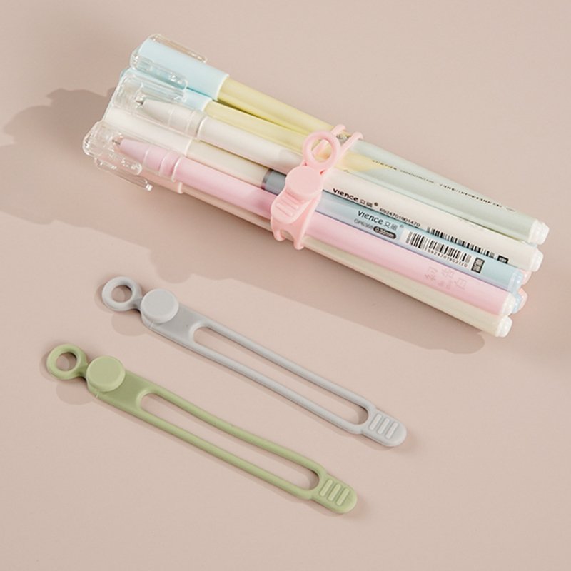 Silicone Cable Ties Reusable Management Organizer Multipurpose Elastic Cord Organizer for Bundling Fastening Cable Cords Wires