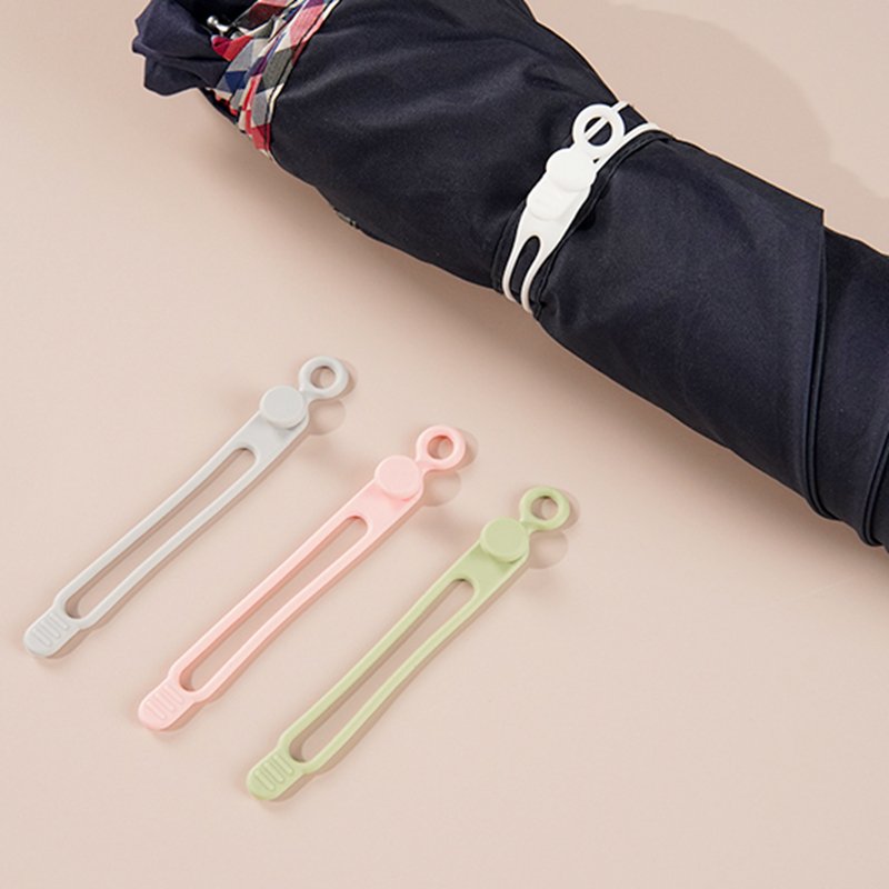Silicone Cable Ties Reusable Management Organizer Multipurpose Elastic Cord Organizer for Bundling Fastening Cable Cords Wires