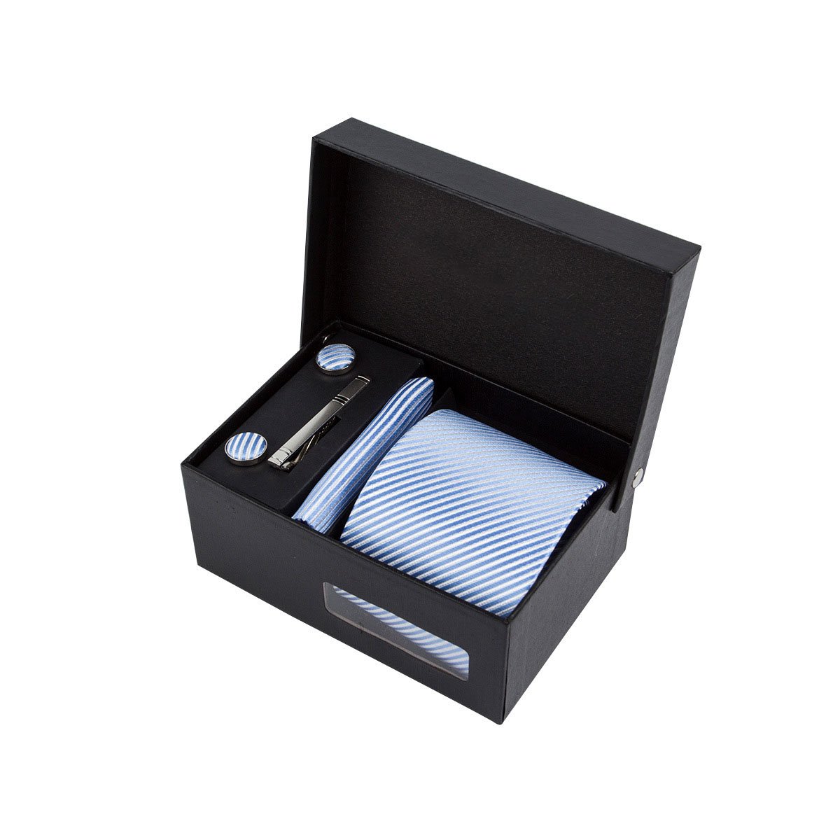 Wholesale Necktie Polyester Business Executive Men's Tie 5 Piece Gift Box Tie