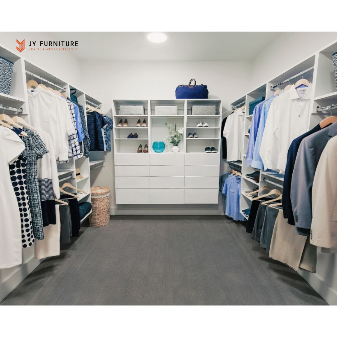 Modern Fitted Design Closet Free Customize Hardware Accessories Handle, Hangers, Drawers Sliding Door For Wardrobes