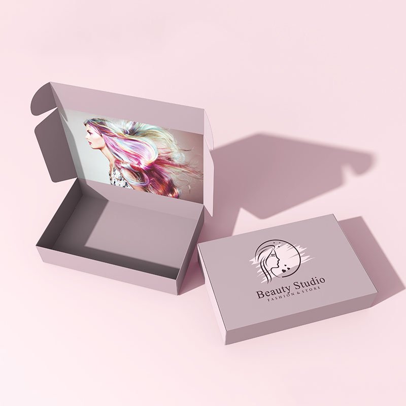 Custom Luxury Hair Packaging Boxes Wholesale Black Bundles Wig Packaging For Hair Extension Box