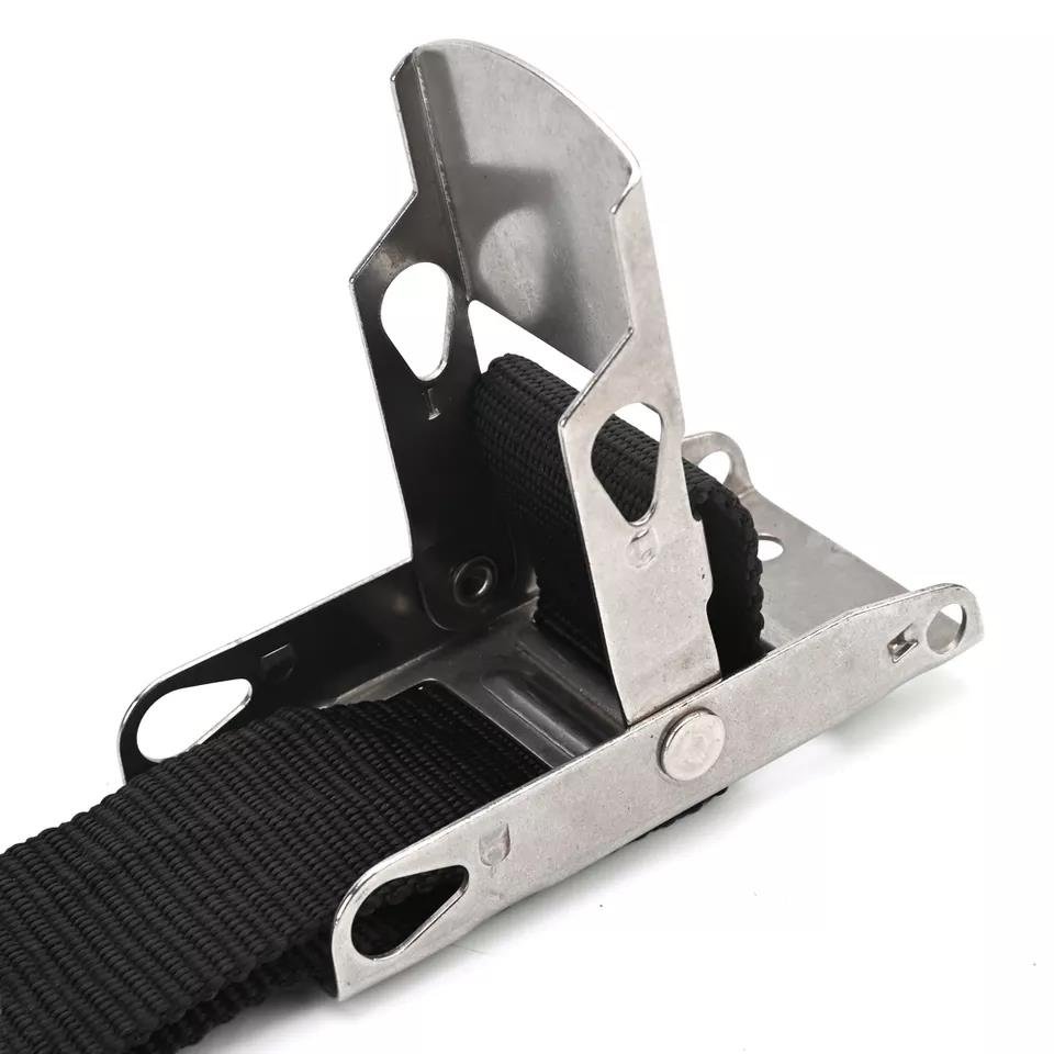 High Quality Stainless Steel Over Center Cam Buckle Straps Ratchet Tie Down WIth Flat Hook