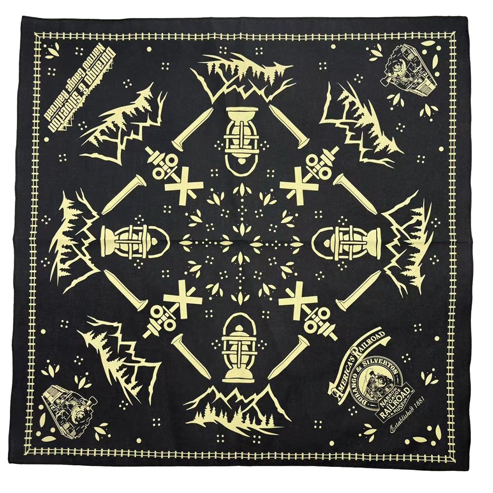 Wholesale Custom Logo Colourful Cotton Sports Square Headwear Scarf Classic Paisley Multi-Functional Bandana