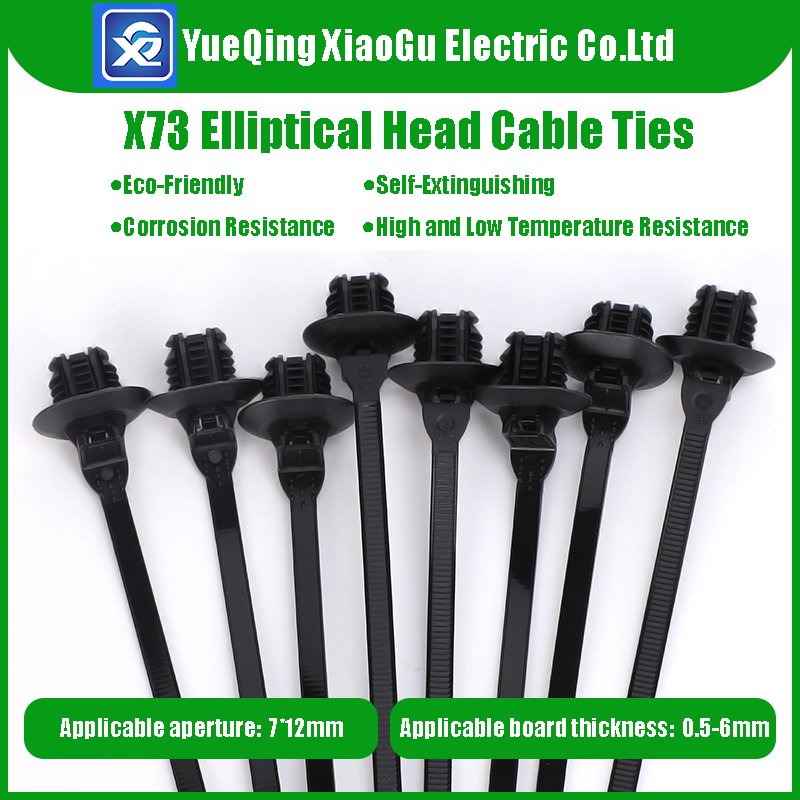5*220mm Advanced Cable Management: Fir Tree Head Cable Zip Ties Perfect for Oval Hole Fixation