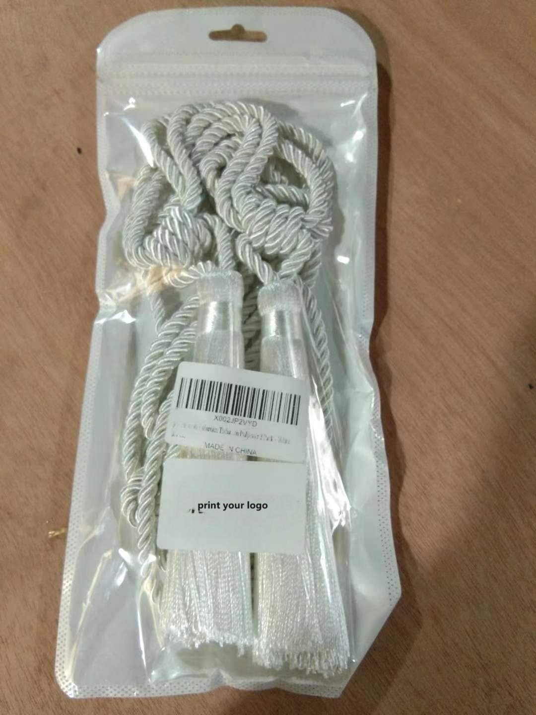 Handmade Curtain Tiebacks Tassel, Rope Curtain tie Backs Curtain Strap Holdbacks for Home Office decorative