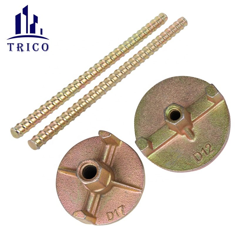 Construction Concrete Steel Formwork Tie Rod System Casting Combi Plate Wing Nut