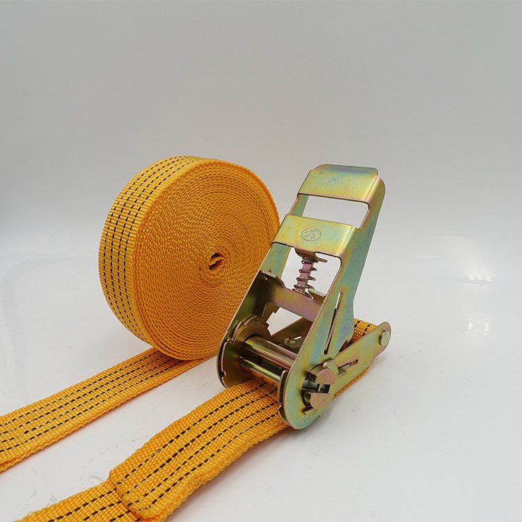 Polyester Material Lifting Cargo Webbing Tie down Belt With Metal Hook