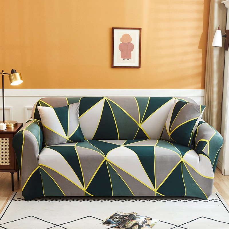 copridivano wholesale price elastic non slip with belt tie embossed jacquard fitted sofa covers stretch sofa cover