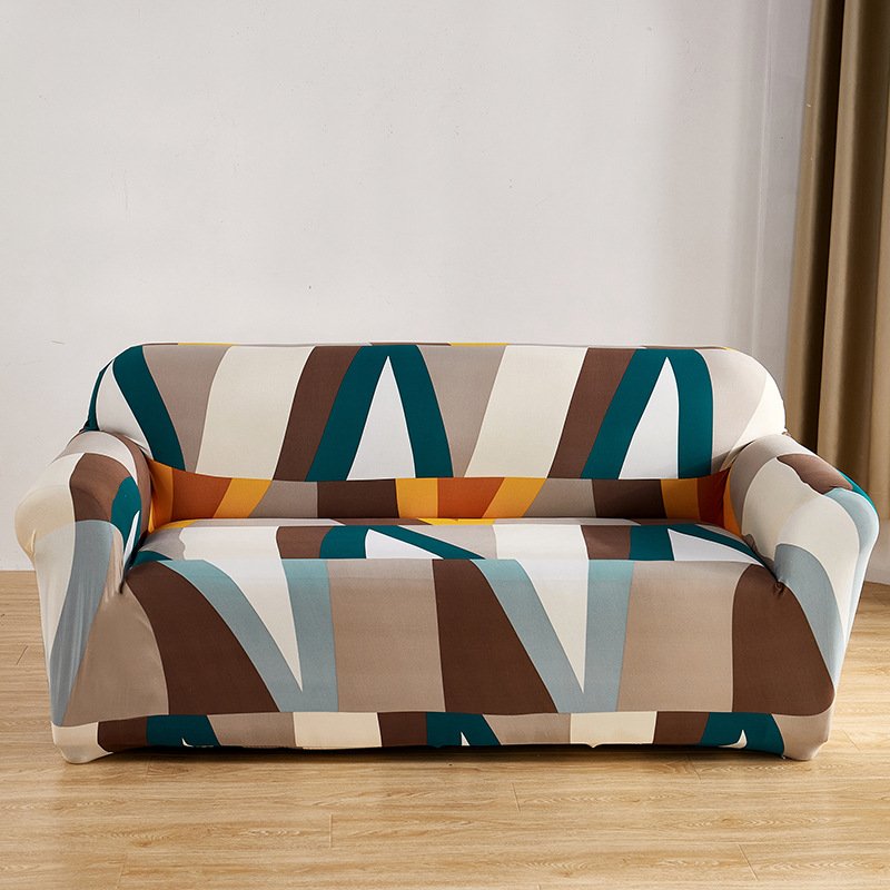 copridivano wholesale price elastic non slip with belt tie embossed jacquard fitted sofa covers stretch sofa cover