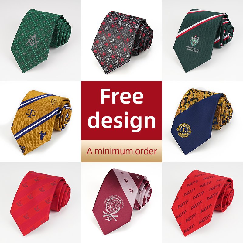 Private Label Fashion Plaid Ties Men Custom Logo Slim Necktie