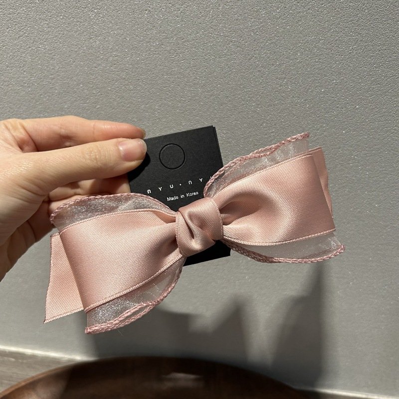 Fairy Lady Fabric Stain Bows Hair Clips Two Layer Butterfly Bow Hairpins Hair Accessories Women Bowknot Barrettes Hair Grip