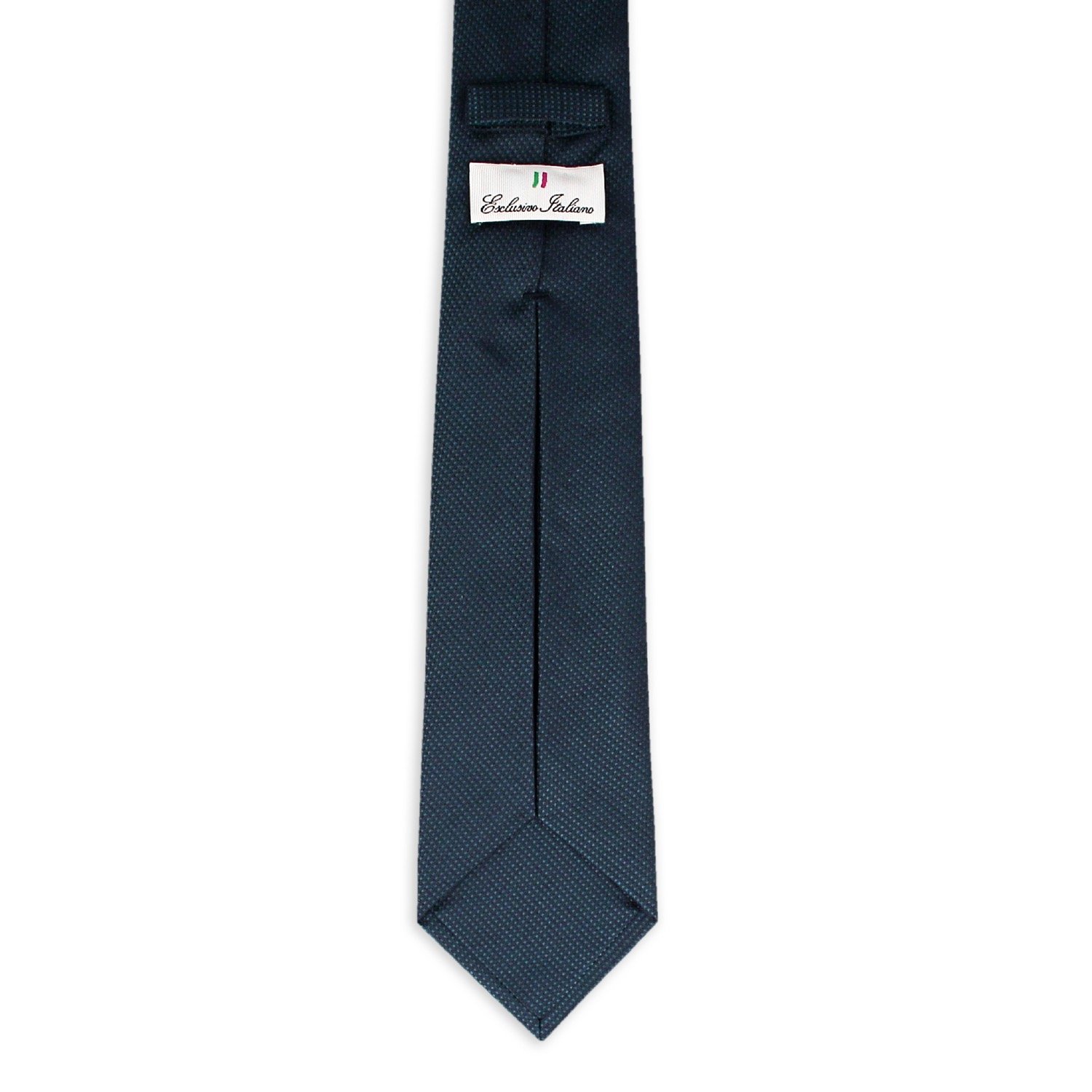 Italian 100% Silk Jacquard Necktie Napoli Peacock Blue Business Style Handmade Seven-Fold Tie Printed Elevate Your Presence