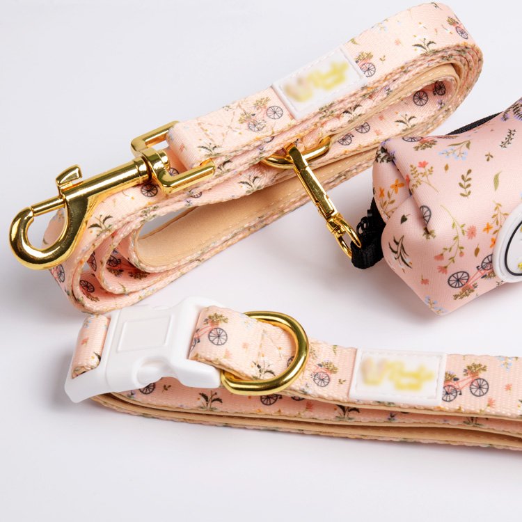 Custom Pet Accessories Adjustable Luxury Personalized Dog Vest Custom Sublimation Pet Collar Set Dog harness Leash