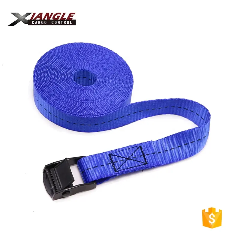 custom logo metal cam buckle 20mm 25mm tiedown strap for packing