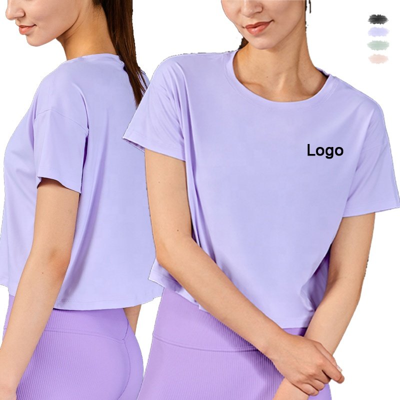2022 Casual Sportswear Fitnesswear Lady Top Conjuntos Deportivos De Dama Ropa Deportiva Dama Gym Workout Tie Up Shirt Women