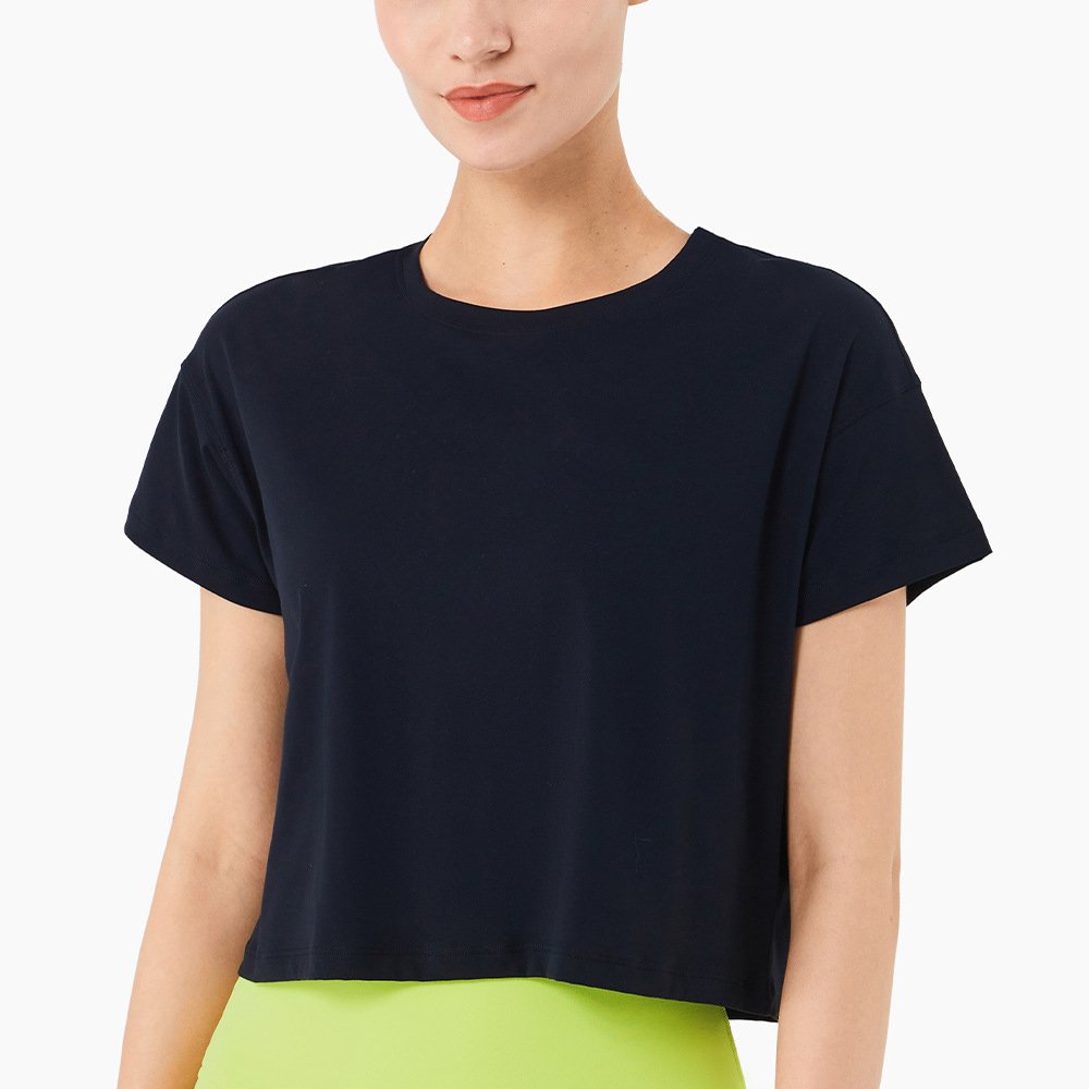 2022 Casual Sportswear Fitnesswear Lady Top Conjuntos Deportivos De Dama Ropa Deportiva Dama Gym Workout Tie Up Shirt Women