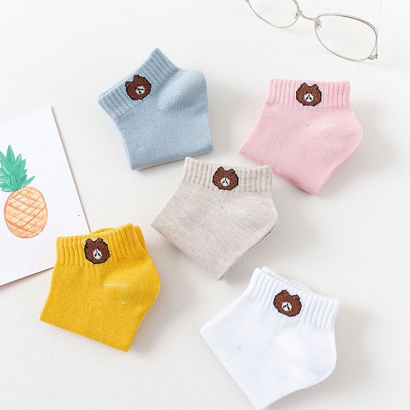 Cartoon Cute Korean Style Sports Fashion Ankle Short Low Cut Women's Stall Wholesale Invisible Socks