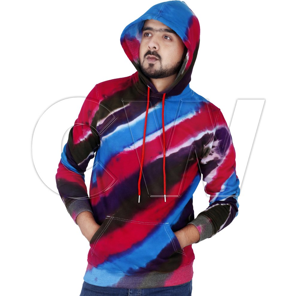 OEM 2021High Quality Men Quick Dry Sustainable Tie Dye Hoodies