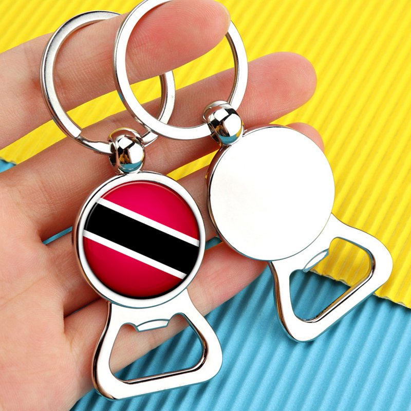 Trinidad and Tobago Map Flag Charm Pendant Necklace Bracelet Earrings Ring Cuff Link Tie Clip Lapel Pin Key Chain Jewelry Set