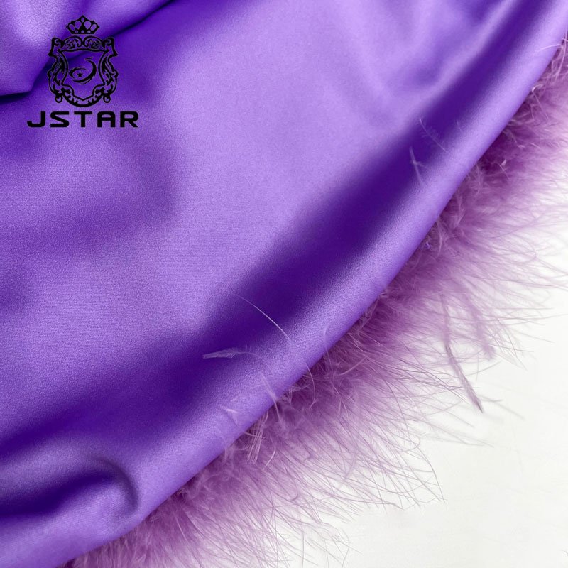 Fashion Women Ostrich Feather Wrap Skirt Summer Sexy Fluffy Fur Feather Skirt For Women