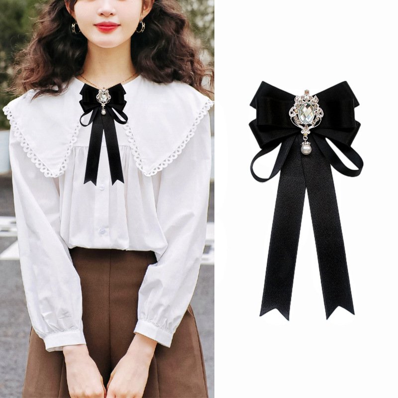 Luxury Wedding Day Bigger Size Rhinestone Bow Ties For Women Black Red Bow Satin Plaid Wedding Tie