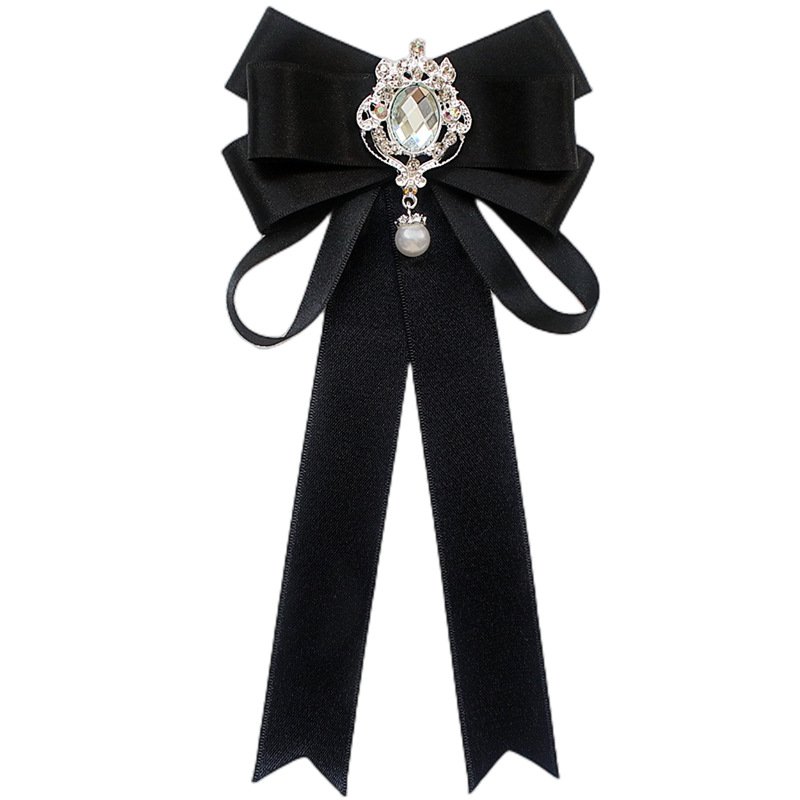 Luxury Wedding Day Bigger Size Rhinestone Bow Ties For Women Black Red Bow Satin Plaid Wedding Tie
