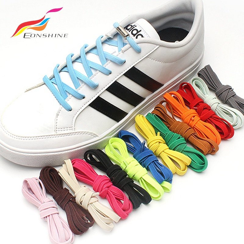 Lazy Metal Capsule Lock Shoe Lace No Tie Shoelaces Elastic Shoelace with Capsule Lock