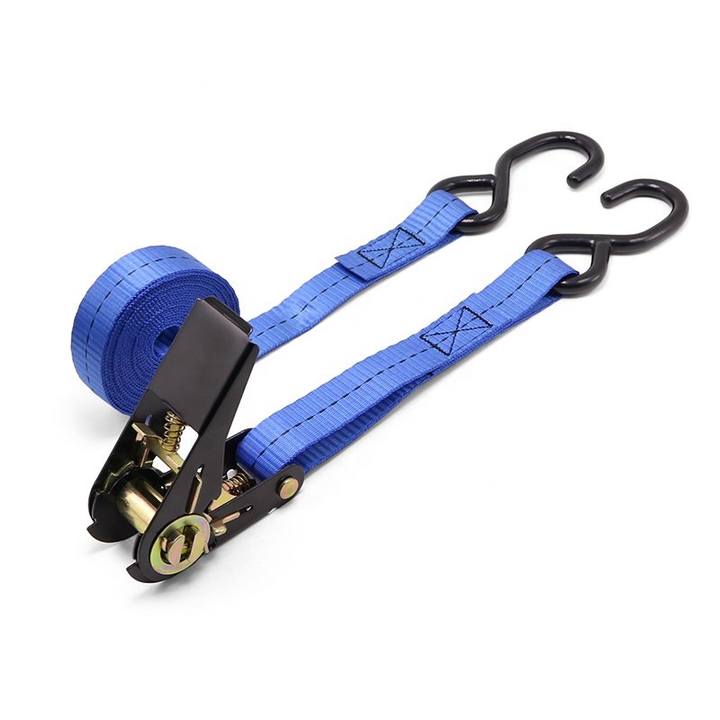 25mm Cargo Belt Lashing Heavy-Duty Truck Lockable Ratchet Tie-Down Straps 4 Pack